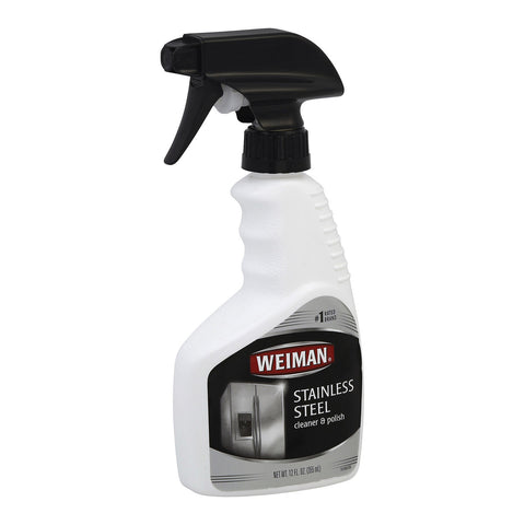 Weiman Stainless Steel Cleaner And Polish - Case Of 6 - 12 Fl Oz.