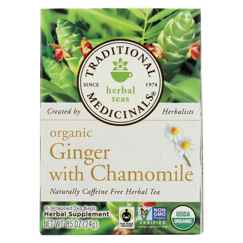 Traditional Medicinals Organic Golden Ginger Tea - Case Of 6 - 16 Bags