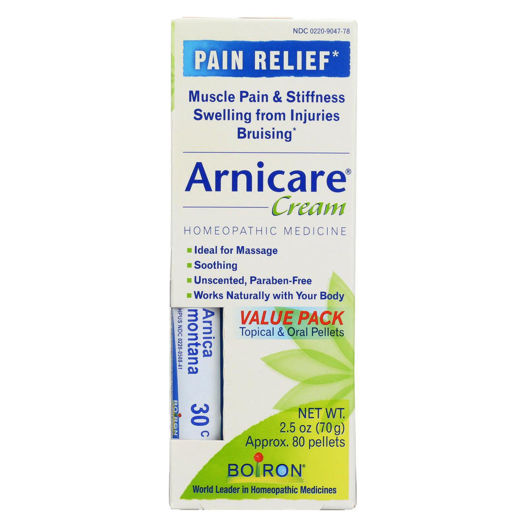 Boiron - Arnicare Cream Value Pack With 30 C Blue Tube - 2.5 Oz