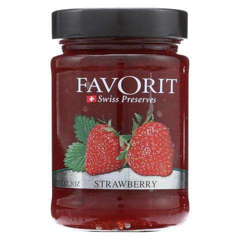 Favorit Preserves - Swiss - Strawberry - 12.3 Oz - Case Of 6