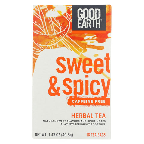 Good Earth Herbal Tea - Sweet And Spicy - Case Of 6 - 18 Bags