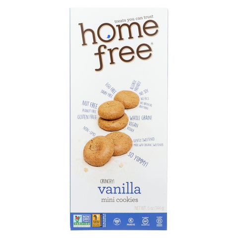 Homefree - Gluten Free Mini Cookies - Vanilla - Case Of 6 - 5 Oz.