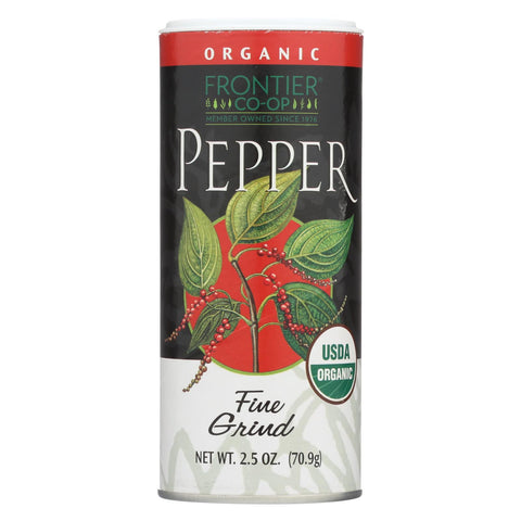 Frontier Herb Organic Fine Grind Pepper - 2.5 Oz