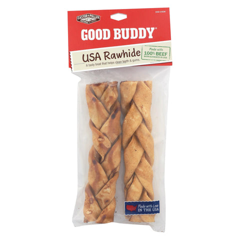 Castor And Pollux Good Buddy Braided Sticks Dog Chews - Chicken Braids - Case Of 9