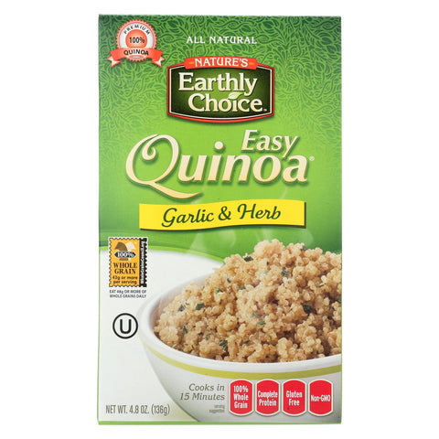 Nature's Earthly Choice Roasted Garlic & Olive Oil Quinoa - Case Of 6 - 4.8 Oz