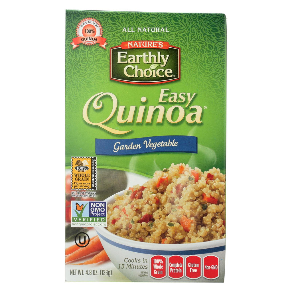 Nature's Earthly Choice Easy Quinoa - Garlic And Herb - Case Of 6 - 4.8 Oz.