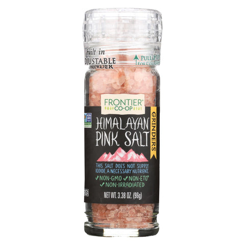 Frontier Herb Himalayan Pink Salt - Grinder Bottle - 3.4 Oz - Case Of 6