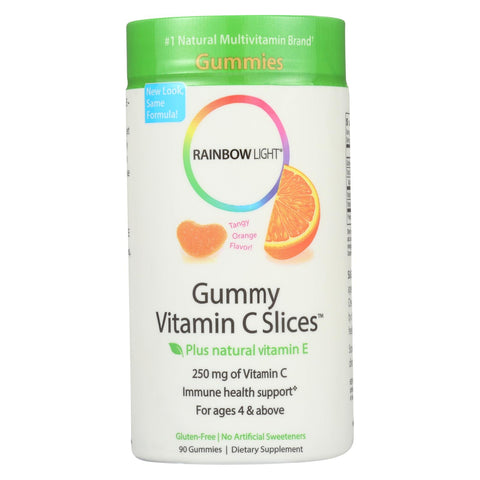 Rainbow Light Gummy Vitamin C Slices Tangy Orange - 250 Mg - 90 Gummies Slices