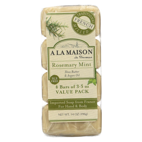 A La Maison - Bar Soap - Rosemary Mint - Value 4 Pack