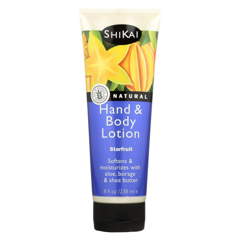 Shikai All Natural Hand And Body Lotion Starfruit - 8 Fl Oz