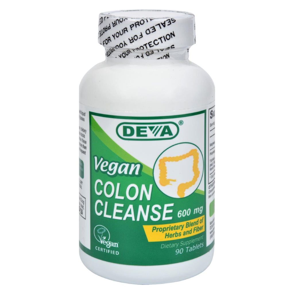 Deva Vegan Vitamins - Colon Cleanse - 595 Mg - 90 Tablets