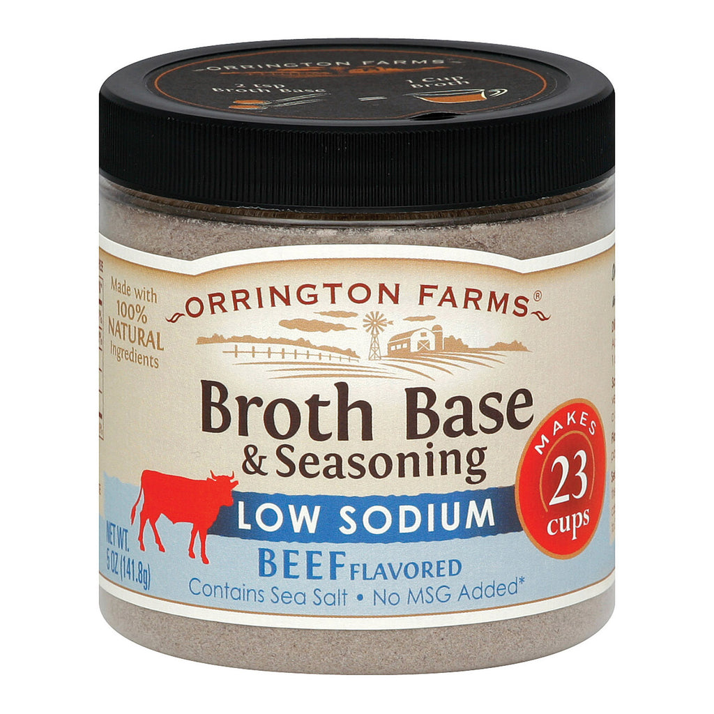 Orrington Farms Soup - Base - Beef - Low Sodium - Case Of 6 - 5 Oz