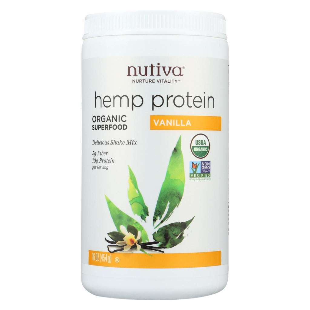 Nutiva Organic Hemp Shake Vanilla - 16 Oz