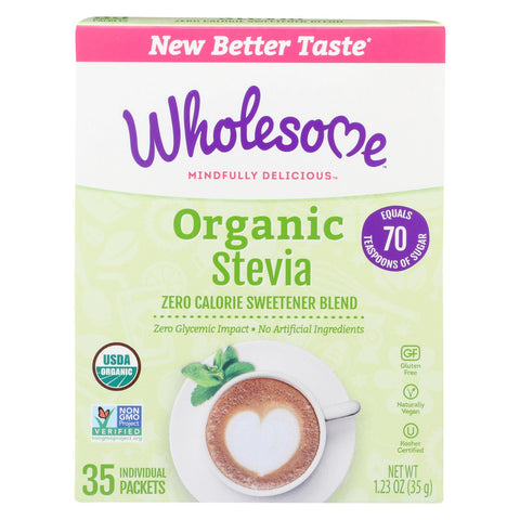 Wholesome Sweeteners Stevia - Organic - 35 Count - 1.23 Oz - Case Of 6