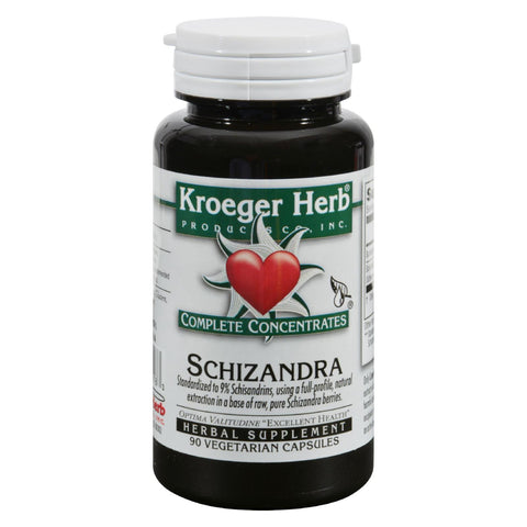 Kroeger Herb Schizandra - 90 Vegetarian Capsules