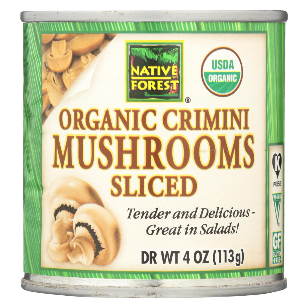 Native Forest Mushrooms - Organic - Crimini - Sliced - 4 Oz - Case Of 12