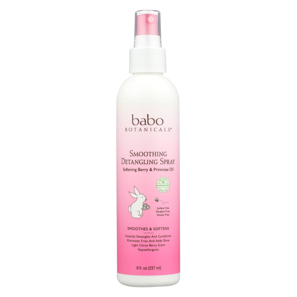 Babo Botanicals - Instantly Smooth Detangler Berry Primrose - 8 Fl Oz