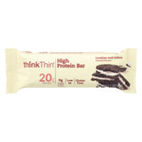 Think Products Thinkthin High Protein Bar - Cookies And Creme - 2.1 Oz - Case Of 10