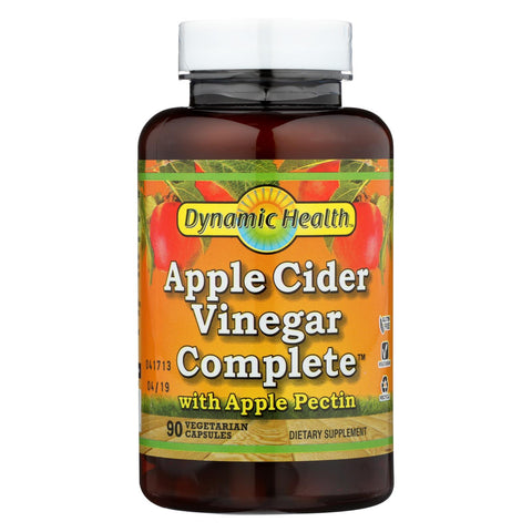 Dynamic Health Apple Cider Vinegar Complete With Apple Pectin - 90 Vegetarian Capsules