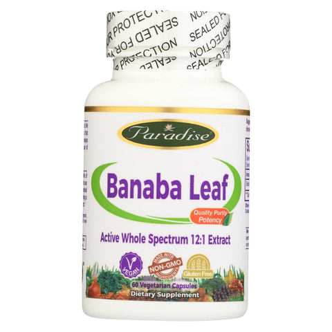 Paradise Herbs Banana Leaf - 60 Vcaps