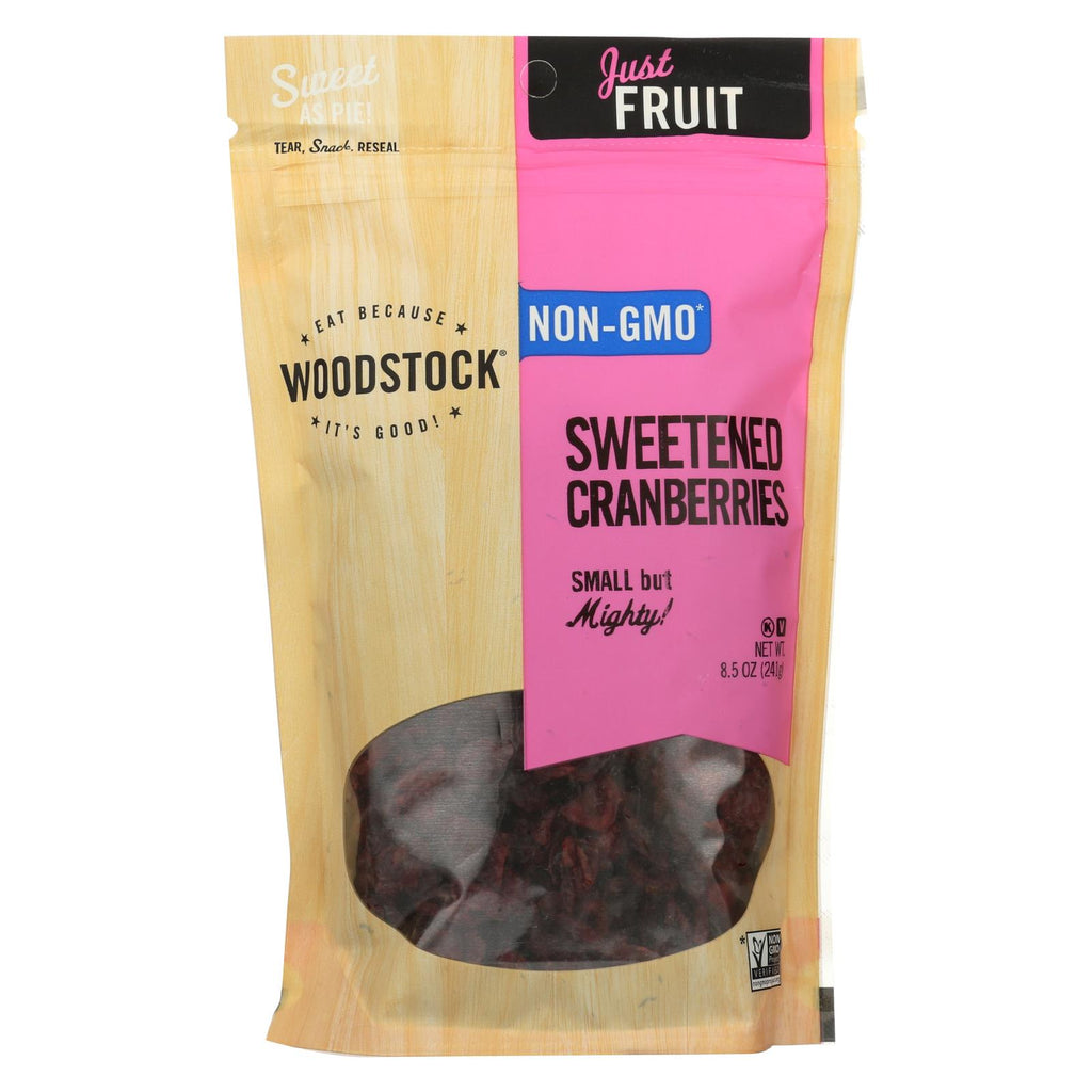 Woodstock Cranberries - Sweetened - Case Of 8 - 8.5 Oz.