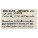 Woodstock Organic Cashews - Pieces - Raw - Case Of 8 - 7 Oz.