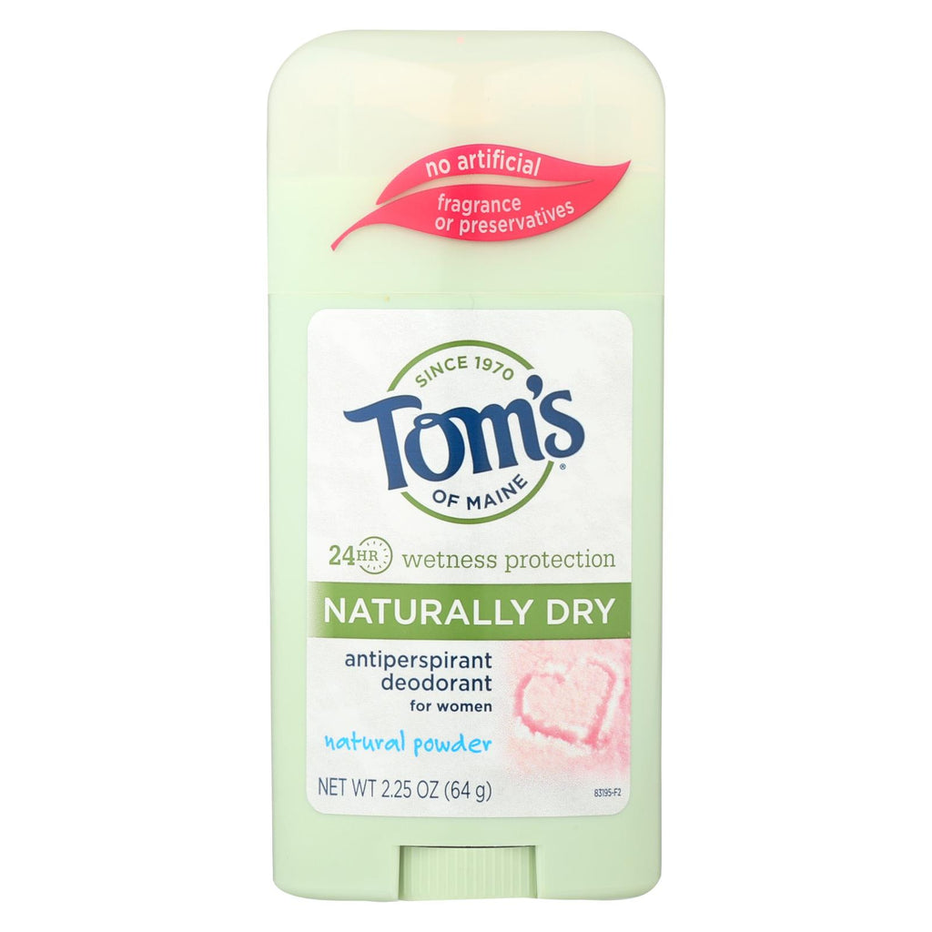 Tom's Of Maine Women's Antiperspirant Deodorant Natural Powder - 2.25 Oz - Case Of 6