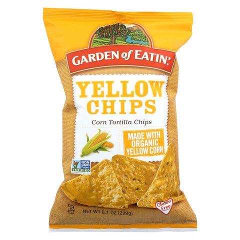 Garden Of Eatin' Yellow Corn Tortilla Chips - Tortilla Chips - Case Of 12 - 8.1 Oz.