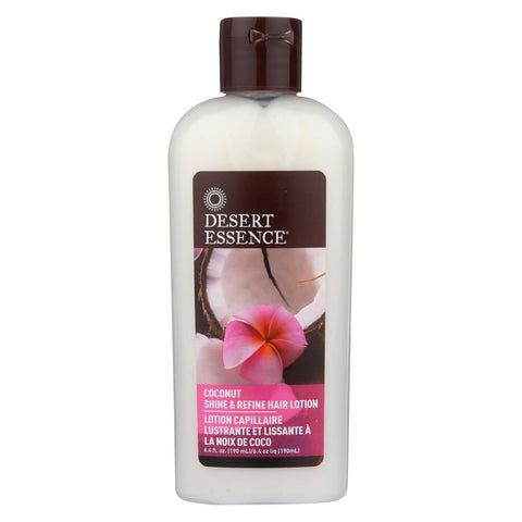 Desert Essence - Shine And Refine Hair Lotion Coconut - 6.4 Fl Oz