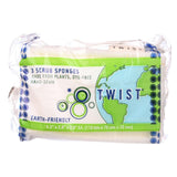 Twist Sponge - Plant-based - Scrub - 3 Pack - Case Of 8