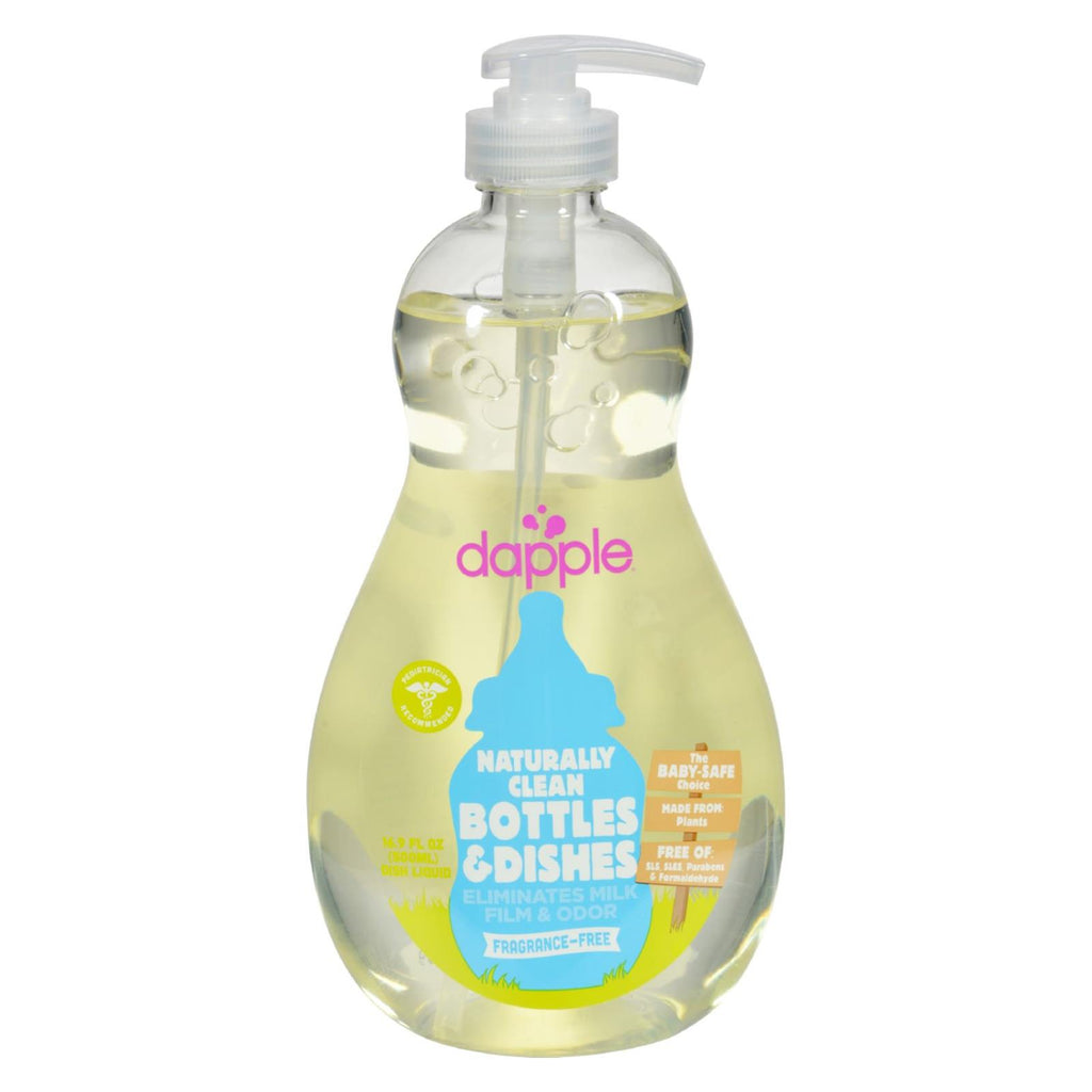 Dapple Baby Bottle And Dishwashing Liquid Fragrance Free - 16.9 Fl Oz