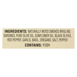 Crown Prince Brisling Sardines - Mediterranean Style - Case Of 12 - 3.75 Oz.