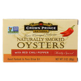 Crown Prince Oysters - Smoked With Red Chili Pepper - Case Of 18 - 3 Oz.