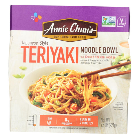 Annie Chun's Teriyaki Noodle Bowl - Case Of 6 - 7.8 Oz.