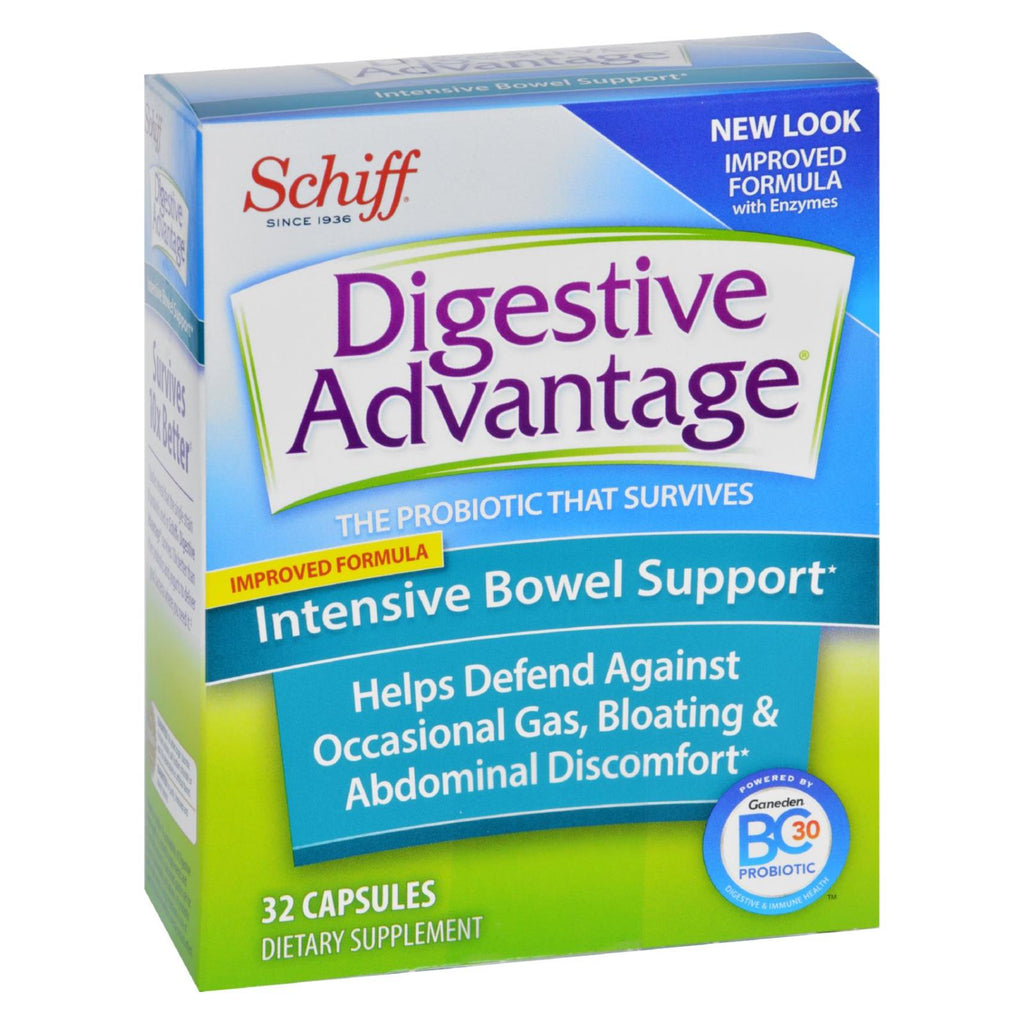 Schiff Intensive Bowel Support - 32 Capsules