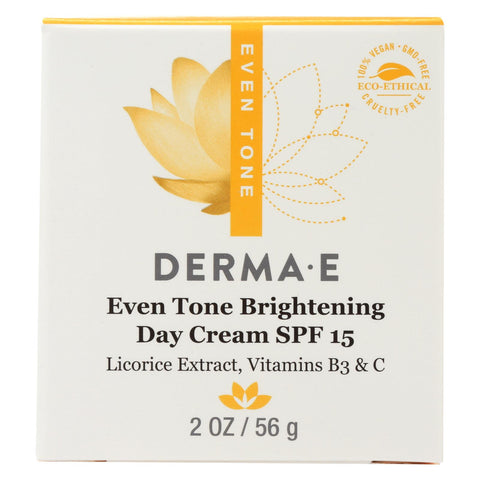 Derma E - Evenly Radiant Day Creme Spf 15 - 2 Oz.