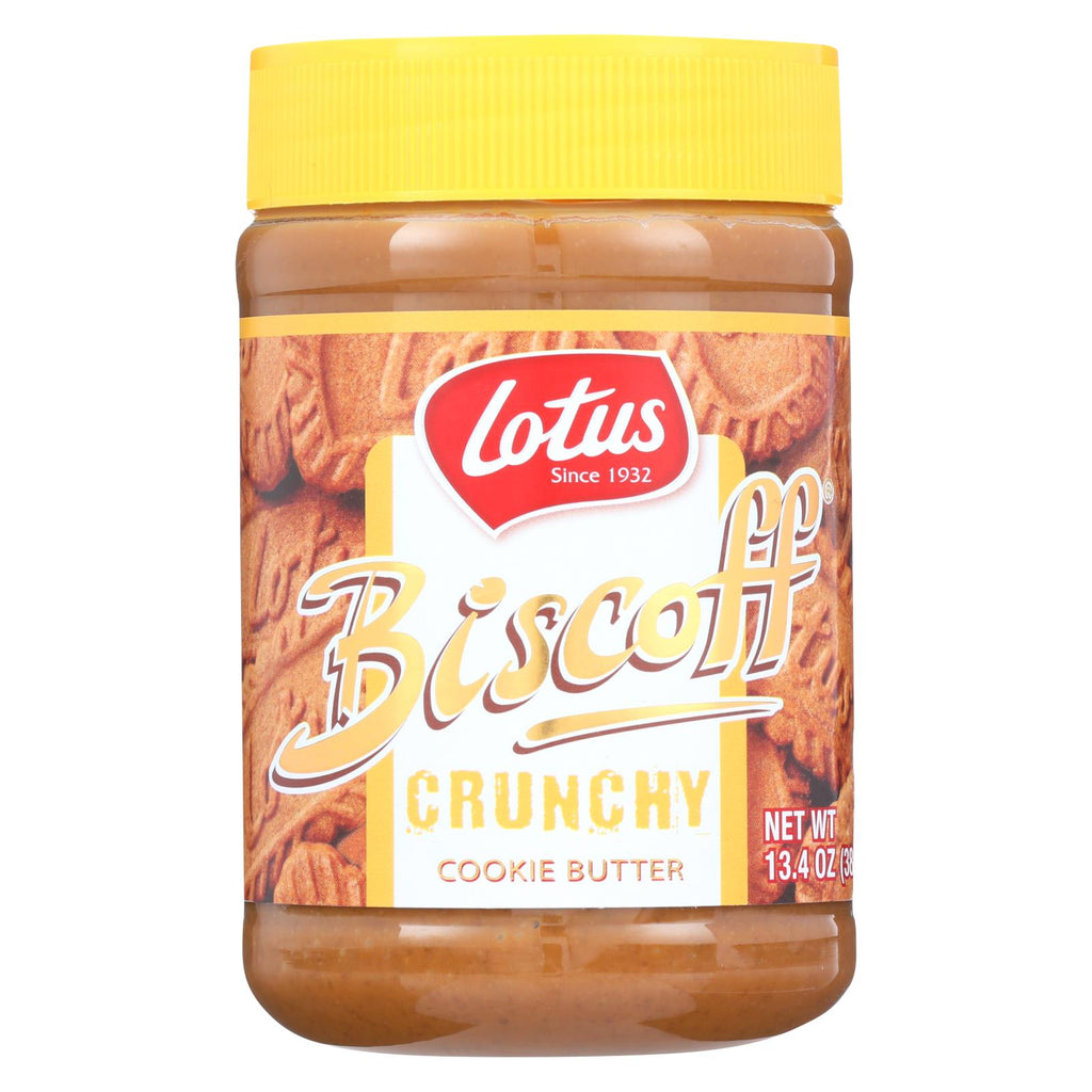 Biscoff Cookie Butter Spread - Peanut Butter Alternative - Crunchy - 13.4 Oz - Case Of 8