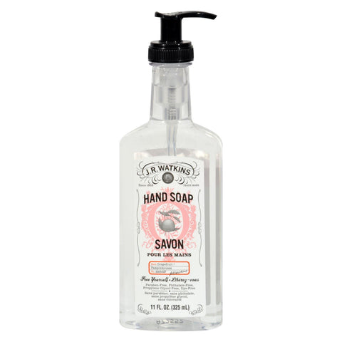 J.r. Watkins Liquid Hand Soap - Grapefruit - Case Of 6 - 11 Oz