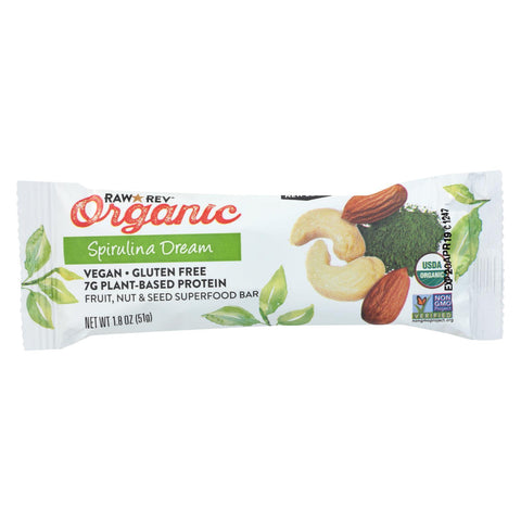 Raw Revolution Bar - Organic Spirulina Dream - Case Of 12 - 1.8 Oz