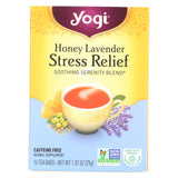 Yogi Stress Reliefherbal Tea Caffeine Free Honey Lavender - 16 Tea Bags - Case Of 6