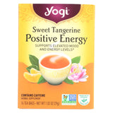 Yogi Positive Energy Herbal Tea Sweet Tangerine - 16 Tea Bags - Case Of 6