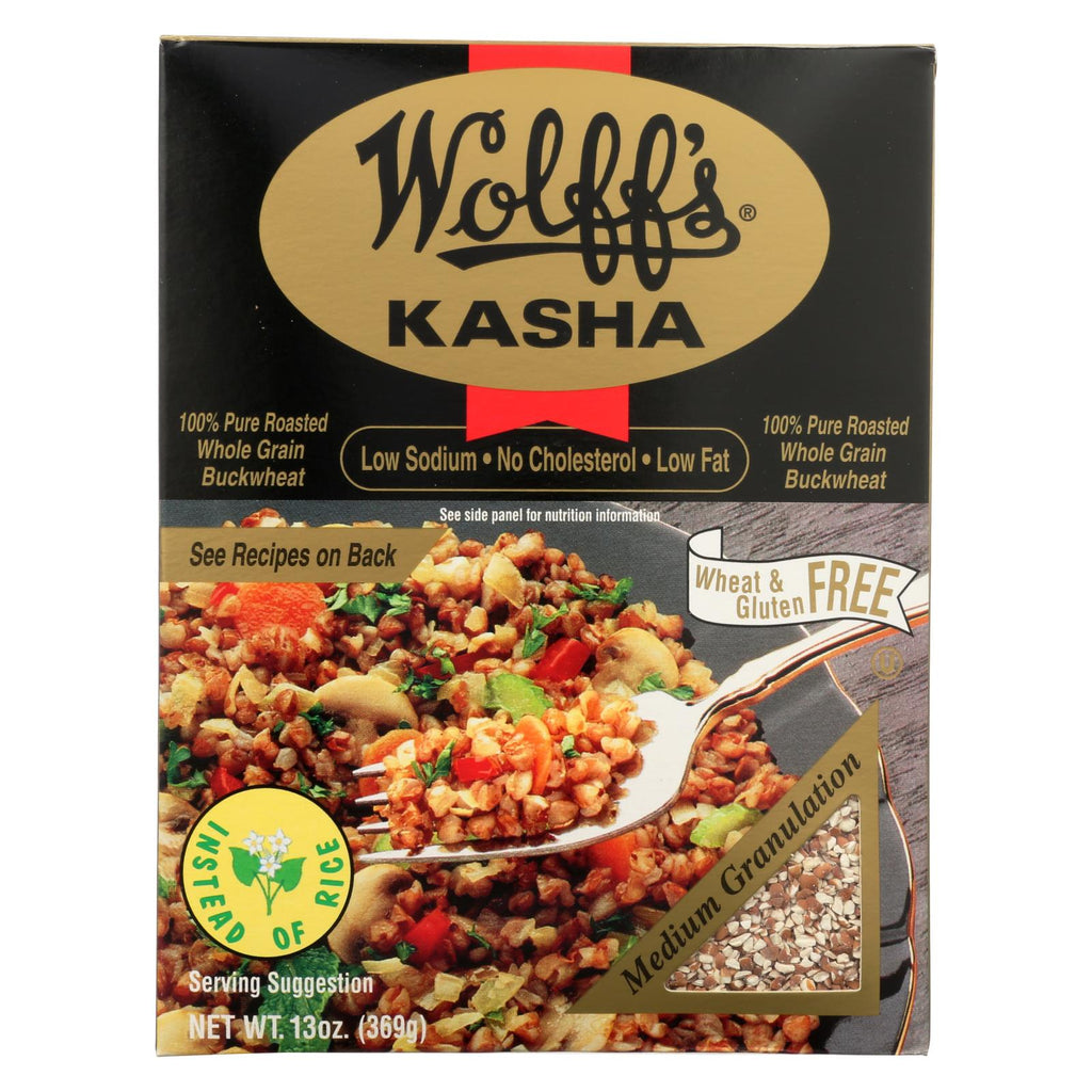 Wolff's Kasha Medium Granulation - Case Of 6 - 13 Oz.