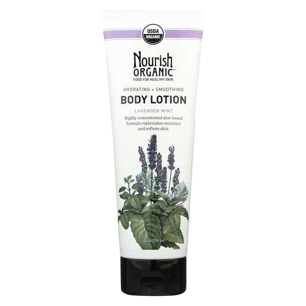 Nourish Organic Body Lotion Lavender Mint - 8 Fl Oz