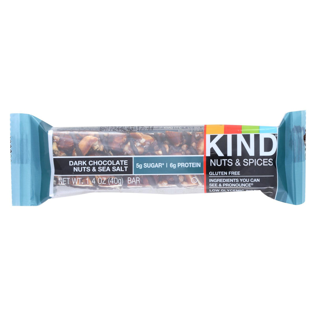 Kind Fruit And Nut Bars - Dark Chocolate Nuts And Sea Salt - 1.4 Oz - Case Of 12