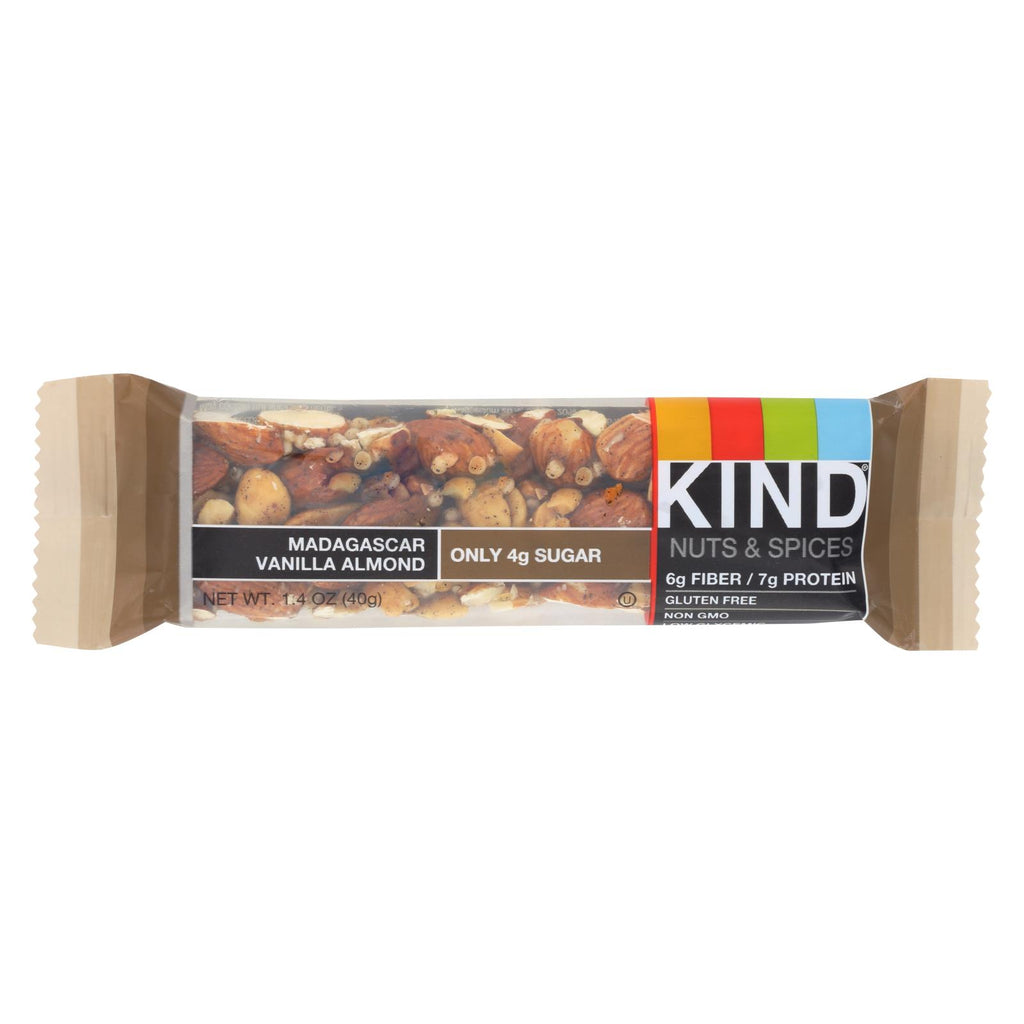 Kind Bar - Madagascar Vanilla Almond - 1.4 Oz Bars - Case Of 12