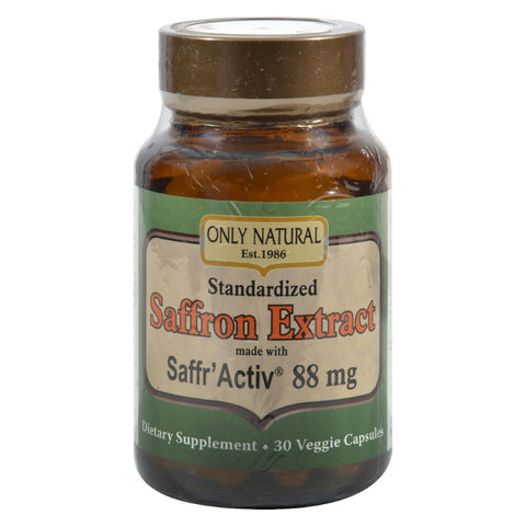 Only Natural Saffron Extract - 88.5 Mg - 30 Vcaps