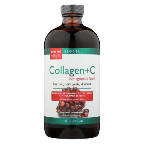 Neocell Laboratories Collagen Plus Vitamin C - Pomegranate Liquid - 16 Oz