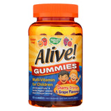 Nature's Way - Alive! Gummies Multi-vitamin For Children - Cherry, Grape And Orange - 90 Gummies