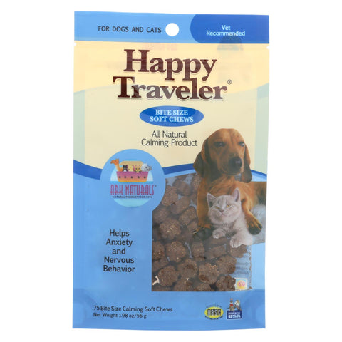 Ark Naturals Happy Traveler For Dogs And Cats - 75 Soft Chews