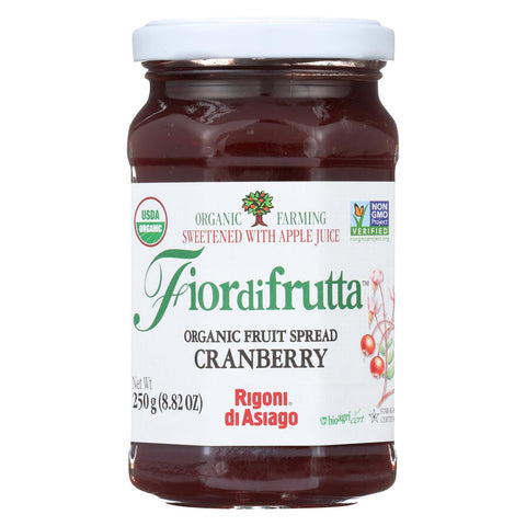 Fiordifrutta Fruit Spread - Cranberry - Case Of 6 - 8.82 Oz.